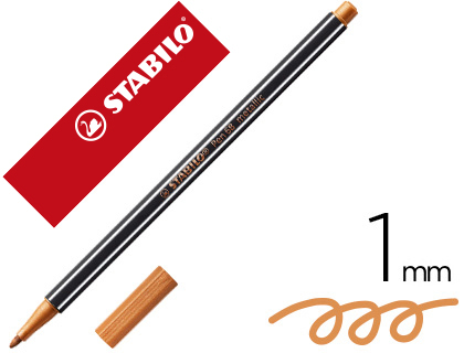 Rotulador acuarelable Stabilo Pen 68 tinta cobre